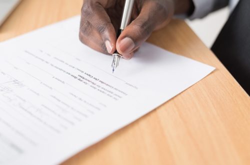 Rental contract signature